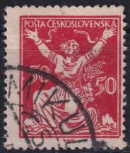 1920, ČSR I, 0155AVV, Výplatní známka: Osvobozená republika ⊙