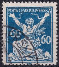 1920, ČSR I, 0157AVV, Výplatní známka: Osvobozená republika ⊙