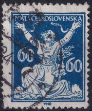 1920, ČSR I, 0157AVV, Výplatní známka: Osvobozená republika ⊙
