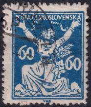 1920, ČSR I, 0157AVV, Výplatní známka: Osvobozená republika ⊙