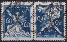 1920, ČSR I, 0157TBa, Výplatní známka: Osvobozená republika ⊙