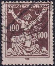 1920, ČSR I, 0158AVV+PV, Výplatní známka: Osvobozená republika ⊙