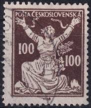1920, ČSR I, 0158AVV, Výplatní známka: Osvobozená republika ⊙