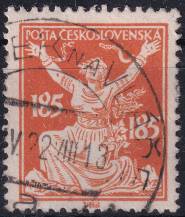 1920, ČSR I, 0160A, Výplatní známka: Osvobozená republika ⊙