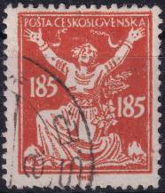 1920, ČSR I, 0160A, Výplatní známka: Osvobozená republika ⊙