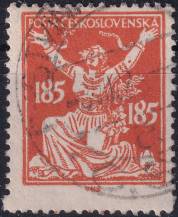 1920, ČSR I, 0160AVV+PV, Výplatní známka: Osvobozená republika ⊙