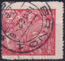 1920, ČSR I, 0166AVV, Výplatní známka: Hospodářství a věda (I) ⊙