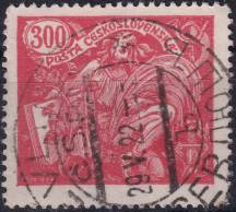 1920, ČSR I, 0166B, Výplatní známka: Hospodářství a věda (I) ⊙