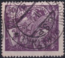 1920, ČSR I, 0169A, Výplatní známka: Hospodářství a věda (I) ⊙