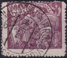 1920, ČSR I, 0169AVV, Výplatní známka: Hospodářství a věda (I) ⊙