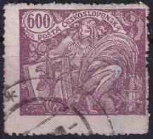 1920, ČSR I, 0169AVV, Výplatní známka: Hospodářství a věda (I) ⊙