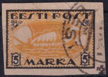 1920, Estonsko, 0013y, Výplatní známky: vikingská loď ⊙