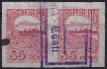 1920, Estonsko, 0016, Výplatní známka: pohled na Reval (Talin) ⊙ ◫