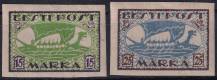 1920, Estonsko, 0023/0024B, Výplatní známky: vikingská loď ✶✶