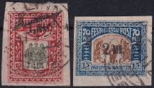 1920, Estonsko, 0025/0026, Postiženým válkou ⊙