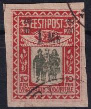 1920, Estonsko, 0025, Postiženým válkou ⊙