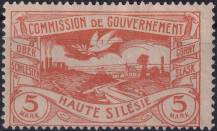 1920, Německá plebiscitní území (Horní Slezsko), 29b, Výplatní známka: Hutní závody ve Slezsku (✶)