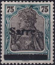 1920, Německá plebiscitní území (Sársko), 015III, Výplatní známka: Dílčí vydání známek Německé říše ✶