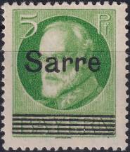 1920, Německá plebiscitní území (Sársko), 018, Výplatní známka pro dřívější bavorskou část sárského území: Dílčí část známek Bavorska ✶