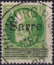 1920, Německá plebiscitní území (Sársko), 018, Výplatní známka pro dřívější bavorskou část sárského území: Dílčí část známek Bavorska ⊙