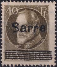1920, Německá plebiscitní území (Sársko), 024DV, Výplatní známka pro dřívější bavorskou část sárského území: Dílčí část známek Bavorska ✶