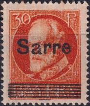 1920, Německá plebiscitní území (Sársko), 023, Výplatní známka pro dřívější bavorskou část sárského území: Dílčí část známek Bavorska ✶