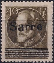 1920, Německá plebiscitní území (Sársko), 024, Výplatní známka pro dřívější bavorskou část sárského území: Dílčí část známek Bavorska ✶