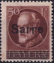1920, Německá plebiscitní území (Sársko), 025Ob, Výplatní známka pro dřívější bavorskou část sárského území: Dílčí část známek Bavorska ✶