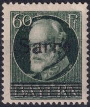 1920, Německá plebiscitní území (Sársko), 026b, Výplatní známka pro dřívější bavorskou část sárského území: Dílčí část známek Bavorska ✶✶