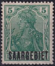 1920, Německá plebiscitní území (Sársko), 032, Výplatní známky: Dílčí část známek Německé říše ✶