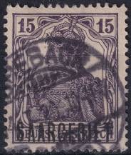 1920, Německá plebiscitní území (Sársko), 034, Výplatní známka: Dílčí část známek Německé říše ⊙