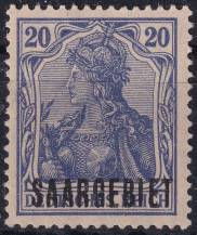 1920, Německá plebiscitní území (Sársko), 035, Výplatní známky: Dílčí část známek Německé říše ✶