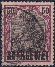 1920, Německá plebiscitní území (Sársko), 038x, Výplatní známka: Dílčí část známek Německé říše ⊙