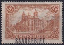 1920, Německá plebiscitní území (Sársko), 042VV, Výplatní známka: Dílčí část známek Německé říše ✶