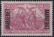 1920, Německá plebiscitní území (Sársko), 043a, Výplatní známka: Dílčí část známek Německé říše ✶