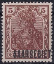 1920, Německá plebiscitní území (Sársko), 044a, Výplatní známka: Dílčí část známek Německé říše ✶