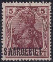 1920, Německá plebiscitní území (Sársko), 044b, Výplatní známka: Dílčí část známek Německé říše ⊙