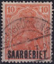 1920, Německá plebiscitní území (Sársko), 045, Výplatní známka: Dílčí část známek Německé říše ⊙
