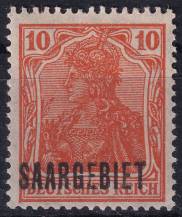 1920, Německá plebiscitní území (Sársko), 045, Výplatní známka: Dílčí část známek Německé říše ✶✶