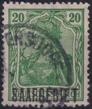 1920, Německá plebiscitní území (Sársko), 046, Výplatní známka: Dílčí část známek Německé říše ⊙