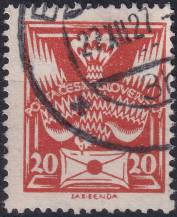 1921, ČSR I, 0148AVV+PV, Výplatní známka: Holubice ⊙