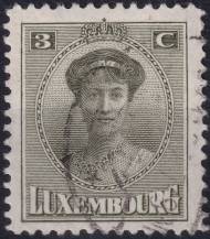 1921, Lucembursko, 0123, Výplatní známka: velkokněžna Šarlota ⊙