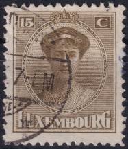1921, Lucembursko, 0126, Výplatní známka: velkokněžna Šarlota ⊙