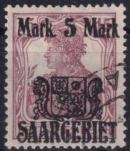 1921, Německá plebiscitní území (Sársko), 051, Výplatní známka ⊙