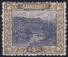 1921, Německá plebiscitní území (Sársko), 053A, Výplatní: obrázky krajiny - mlýn nad Mettlachem ✶✶