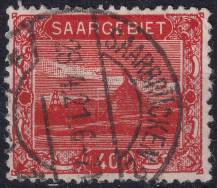 1921, Německá plebiscitní území (Sársko), 059A, Výplatní: obrázky krajiny - halda, Völklingen ⊙