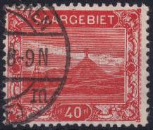 1921, Německá plebiscitní území (Sársko), 059A, Výplatní: obrázky krajiny - halda, Völklingen ⊙