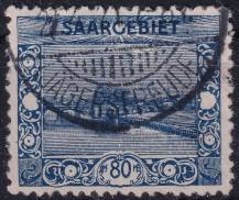 1921, Německá plebiscitní území (Sársko), 062A, Výplatní: obrázky krajiny - "Starý most", Saarbrücken ⊙