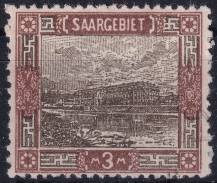1921, Německá plebiscitní území (Sársko), 066A, Výplatní: obrázky krajiny - továrna na kameninu Mettlach ⊙