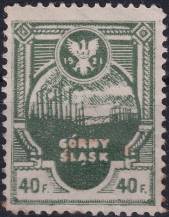 1921, Německá plebiscitní území (Východní Horní Slezsko-Povstalecké vydání), 4xA, Výplatní známka ✶